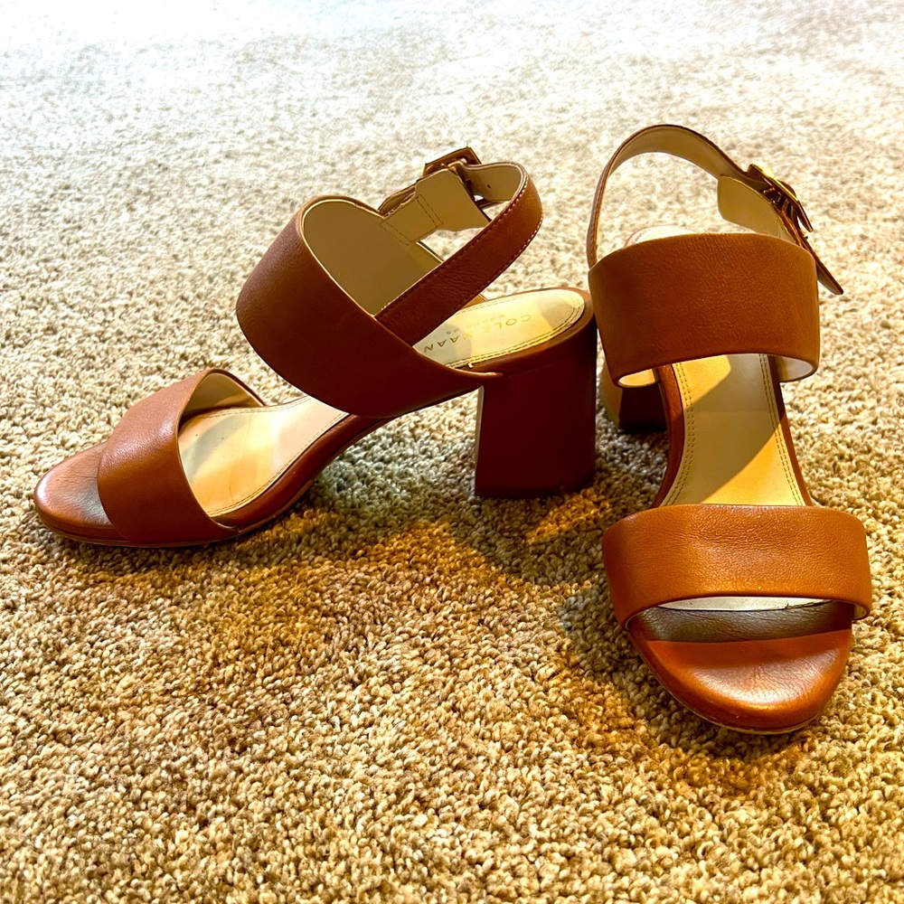 Cole Haan Tan Avani City Heeled Sandal